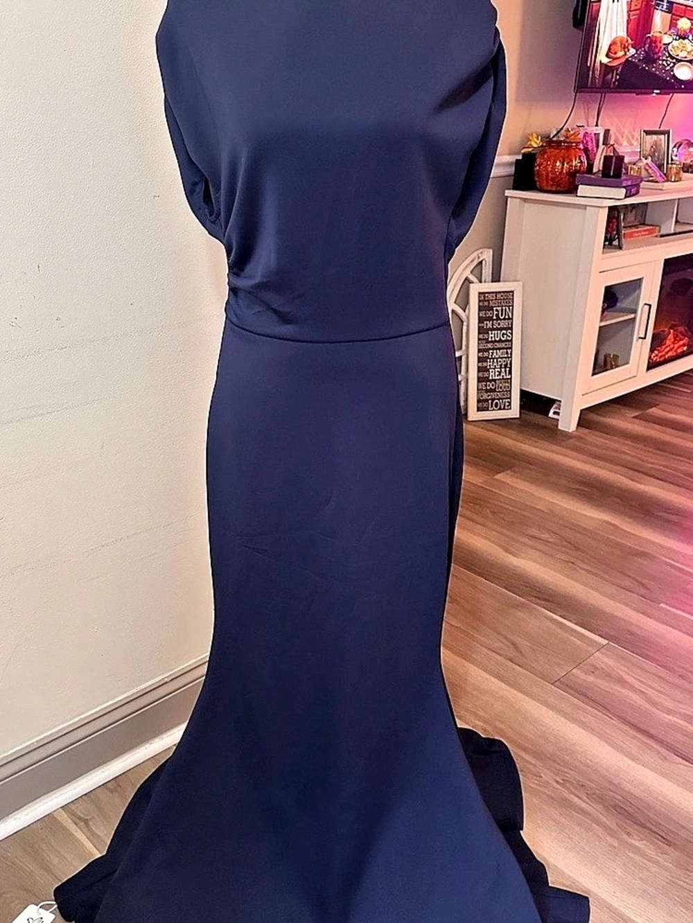 OYS Navy Maxi Dress Size Medium NWT